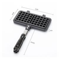 Gambar PANCI KUE WAFFLE CROFFLE MAKER TEFLON MARBLE COATING DOUBLE PAN dari maysa_ undefined 4 Tokopedia