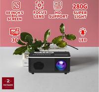 Gambar ROCKWARE RW-H88 - Mini Portable LED Projector 1000 Lumens YG300 Killer - Putih dari Tanaga Online Shop undefined 4 Tokopedia