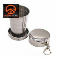 Gambar Gelas Lipat Layer 140ML Gantungan Kunci Camping Stainless Multifungsi dari Outdoor Jakarta undefined 3 Tokopedia