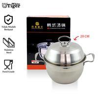 Gambar White Tiger 555 Panci Masak Stainless Steel Tenglong Shengshi ROS - 24 cm dari Rosh Kitchen undefined 1 Tokopedia