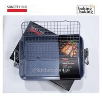 Gambar Suncity YC80197 - Roaster With Rack / Loyang Panggang BBQ plus rak - Abu-abu dari Trinity Kitchen undefined 3 Tokopedia