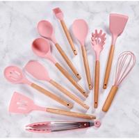 Gambar Silicon Utensils Set with Bowl Holder - 11 in 1 - Food Grade - Rainbow dari Trinity Kitchen undefined 3 Tokopedia
