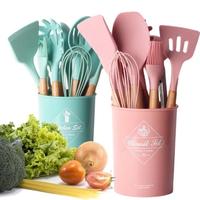 Gambar Silicon Utensils Set with Bowl Holder - 11 in 1 - Food Grade - Rainbow dari Trinity Kitchen undefined 4 Tokopedia