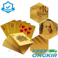 Gambar Kartu Remi Poker Lapisan Gold Foil - THKK9273A dari Pelanet Celluler undefined 2 Tokopedia