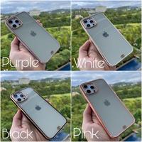 Gambar TPU SILICONE SQUARE TRANSPARANT SOFTCASE FOR IPHONE 12 12 MINI 12 PRO - iphone 12 pro, white dari MerymartCasehp undefined 5 Tokopedia