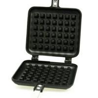 Gambar Wajan Waffle Persegi Hitam - Waffle Pan Maker - Cetakan Waffle dari Bandung Hardware undefined 1 Tokopedia