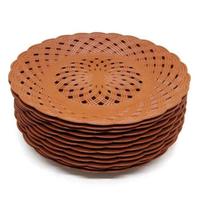 Gambar Piring Rotan / Piring Anyaman Plastik 1 Lusin dari dardabariq undefined 3 Tokopedia