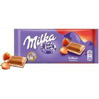 Gambar MILKA STRAWBERRY - Coklat Import Milka Rasa Strawberry FD4491 dari IKEYULIA STORE undefined 2 Tokopedia