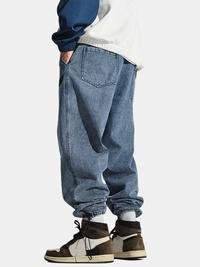 Gambar ANGH Mens Wash Distressed Pocket Drawstring Elastic Waist Jogger dari All Night Import undefined 2 Tokopedia