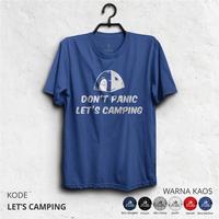 Gambar Kaos Gunung LET'S CAMPING - Baju Pendaki Petualang & Traveler - Hitam, XXL dari Kaos Petualang Official undefined 1 Tokopedia