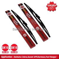 Gambar Wiper Toyota Soluna isi 1 set (kanan dan kiri) SK18 dan SK18 - 1 kg dari Official One undefined 1 Tokopedia
