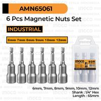 Gambar 6Pcs Magnet Hex Nut (6-12mm) INGCO AMN65061 Kunci Mata Bor Sok Roofing dari INGCO Tools by GUNKA undefined 1 Tokopedia