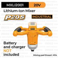 Gambar P20S Cordless Mixer (M14) INGCO MXLI2001 - Mesin Pengaduk Mix Aduk Cat Semen Mortar Baterai dari INGCO Tools by GUNKA undefined 1 Tokopedia