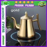 Gambar Kashi Kettle Teko Air Teh Kopi Teapot 1.8L with Filter HS4015 - Gold dari SEMURGET undefined 1 Tokopedia