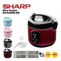 Gambar Rice Cooker Sharp KS-N18MG-RD Penanak Nasi Kapasitas 1.8 Liter - Blue dari Sajun Electronic Tangerang undefined 3 Tokopedia