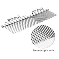 Gambar Sisir Stainless Steel Bulu Binatang Peliharaan Anjing Kucing TCE03009 - Silver dari XO Ace Cute Stuff undefined 2 Tokopedia