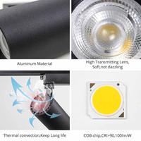 Gambar LAMPU SOROT REL LED SPOTLIGHT PROJECTOR TRACK LIGHT SPOT LIGHT TOKO - 15W-BODY HITAM, PUTIH-6000K dari JMS LIGHTING undefined 4 Tokopedia