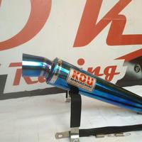 Gambar exhaust knalpot racing suzuki smash KOU bluemoont dari DK CARBON undefined 2 Tokopedia