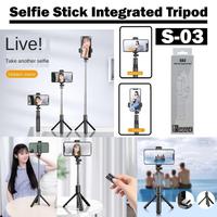 Gambar 1Sec tongsis S-03 3in1 remote selfie stick tripod 360 tongsis tripod t dari Onesec_Part undefined 1 Tokopedia