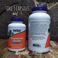 Gambar NOW Foods Magnesium Citrate 120/240 Veggie Capsules / 180 Softgels dari CHUKJI_STORE undefined 3 Tokopedia