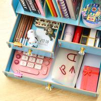 Gambar Thebest Office Supplies Desktop Storage Box Drawer Type Book Stand dari Mist Minimalist undefined 4 Tokopedia