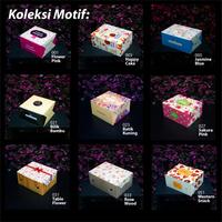 Gambar Dus Makanan Motif 20 x 20 x 8 cm - Dus Kue - Snack Box - Warna Warni - Motif No. 031 dari E-QuPack undefined 4 Tokopedia