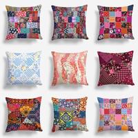 Gambar Bantal Sofa Motif Patchwork Bohemian 40x40 cm - Pusat Kado Murah - V dari PUSAT KADO MURAH undefined 2 Tokopedia