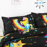 Gambar BijeShop 3 PCS Bedding Sets 3D Animal Unicorn Printing Quilt Cover dari Berkah Jayaaaaa undefined 3 Tokopedia