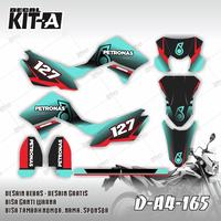 Gambar Decal kawasaki New Dtracker 150 MOTIF DTRACKER PETRONAS HIJAU HITAM dari Decal Kita jogja undefined 2 Tokopedia