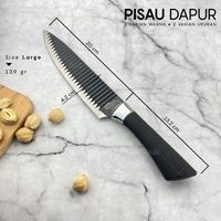 Gambar Pisau Dapur Tajam Motif Elegant Murah Hitam Hijau Granit 5inch 8inch - Granit 8 inch dari Bandung Grup Stainless undefined 4 Tokopedia