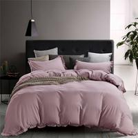Gambar JuaI 3PCS Super Soft Polyster Bedding Sets Satin Faux Silk Duvet dari Indos Store undefined 4 Tokopedia