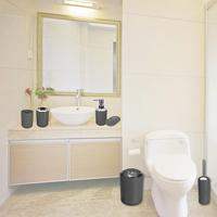 Gambar JuaI 6Pcs Bathroom Accessories Set Storage Black Soap Dispenser dari Indos Store undefined 2 Tokopedia