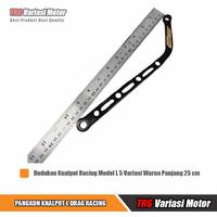 Gambar Pangkon Knalpot L Racing Dudukan Model L Alumunium Panjang 25 cm - Gold dari TRG Variasi Motor undefined 3 Tokopedia