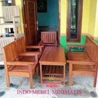 Gambar Meja Kursi Untuk Ruang Tamu Model Minimalis Kayu Kalimantan Sederhana dari mebel indo_NEW undefined 1 Tokopedia