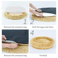 Gambar Utotol Donut Dog Bed, Self-Warming Faux Fur Calming Pet Bed dari Pets USA undefined 3 Tokopedia