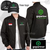 Gambar jaket bomber hitam gopartner gojek bahan parasut bisa bolak balik dari NURITA SHOP033 undefined 1 Tokopedia
