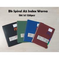 Gambar BUKU DIARY / AGENDA SPIRAL HARD COVER UKURAN A5 DENGAN INDEX - HITAM dari RAJA ATK_NEW undefined 1 Tokopedia