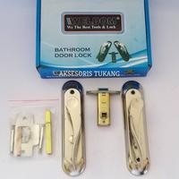 Gambar KUNCI PINTU KAMAR MANDI MODEL HANDLE CHROME KCT040 WELDOM dari magmashop90 undefined 2 Tokopedia