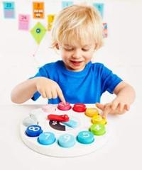 Gambar ELC Wooden Teaching Clock - Mainan Edukasi Jam Kayu Anak dari Mothercare Indonesia undefined 2 Tokopedia