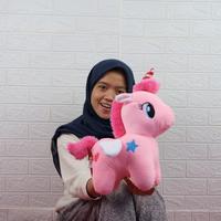 Gambar Boneka unicorn mini warna warni bertanduk / kuda pony - Ungu - Ungu dari Febri Store03 undefined 4 Tokopedia