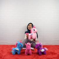 Gambar Boneka unicorn mini warna warni bertanduk / kuda pony - Ungu - Ungu dari Febri Store03 undefined 2 Tokopedia