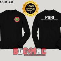 Gambar Kaos PGRI Lengan Panjang - Bahan 100% Katun Fleece Ringan dan Nyaman - Pria, Distro, Polos, Baju, Abu, Sablon, High, Wanita - Hitam, S dari Jagat saluyu undefined 1 Tokopedia