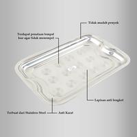 Gambar ROSH Nampan Datar Dollar Tray ROS-PR-DLT - 38 CM dari Rosh Kitchen undefined 5 Tokopedia