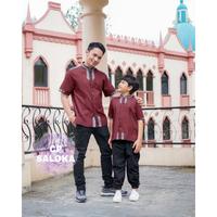 Gambar BAJU SERAGAM ACARA BAJU CUPLE KOKO SALOKA BAJU SERAGAM MUSLIM dari adevanica, store undefined 5 Tokopedia