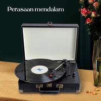 Gambar Pemutar Piringan Hitam Gramophone Vinyl Record Player Vintage Klasik - B-Hitam+Bluet dari jolalitokopedia undefined 3 Tokopedia