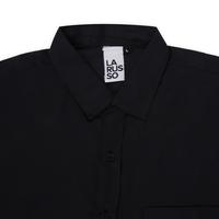 Gambar LARUSSO Kemeja Basic Tencel Panjang - Black L003 - S dari LARUSSO STORE undefined 4 Tokopedia
