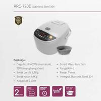 Gambar Kirin KRC-720D Digital Rice Cooker 2 Liter Stainless White dari Home Electro undefined 3 Tokopedia