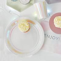 Gambar Talking Tables Iridescent Party Supplies Unicorn Plates, 12 Count dari Home and Kitchen USA undefined 2 Tokopedia
