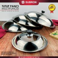 Gambar Subron Tutup Wajan Panci Multifungsi Kombinasi Stainless Kaca 34 cm dari Home Electro undefined 3 Tokopedia