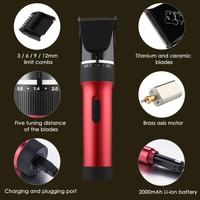 Gambar BaoRun Alat Cukur Elektrik Bulu Binatang Pet Dog Clipper - P6 - Red dari luc_store undefined 2 Tokopedia